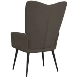 SUPERMARKET Chaise De Relaxation Gris Foncé Velours SUHB-327678 10 SUPERMARKET Chaise De Relaxation Gris Foncé Velours SUHB-327678 -Pas Cher Fauteuil Magasin 63675028 4