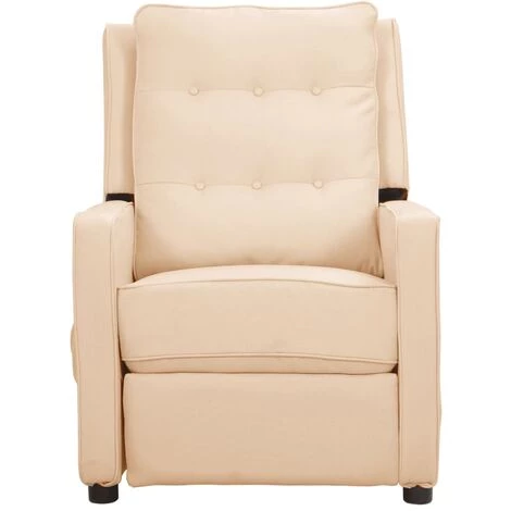 SUPERMARKET Fauteuil Inclinable Crème Tissu SUHB-338965 4 SUPERMARKET Fauteuil Inclinable Crème Tissu SUHB-338965 – Image 2
