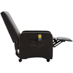SUPERMARKET Fauteuil Inclinable De Massage Marron Similicuir 11 SUPERMARKET Fauteuil Inclinable De Massage Marron Similicuir -Pas Cher Fauteuil Magasin 63675432 5