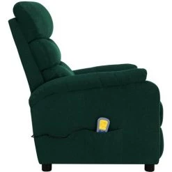 SUPERMARKET Fauteuil Inclinable De Massage Vert Foncé Tissu SUHB-321232 10 SUPERMARKET Fauteuil Inclinable De Massage Vert Foncé Tissu SUHB-321232 -Pas Cher Fauteuil Magasin 63675760 4