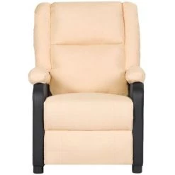 SUPERMARKET Fauteuil Inclinable TV électrique Crème Similicuir Tissu 9 SUPERMARKET Fauteuil Inclinable TV électrique Crème Similicuir Tissu -Pas Cher Fauteuil Magasin 63675913 3