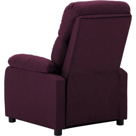 SUPERMARKET Fauteuil Inclinable électrique Violet Tissu 7 SUPERMARKET Fauteuil Inclinable électrique Violet Tissu – Image 5