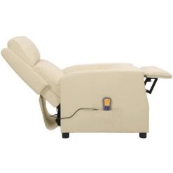 SUPERMARKET Fauteuil De Massage Inclinable Crème Similicuir SUHB-338846 10 SUPERMARKET Fauteuil De Massage Inclinable Crème Similicuir SUHB-338846 -Pas Cher Fauteuil Magasin 63676511 4