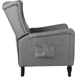 SUPERMARKET Fauteuil Inclinable Gris Clair Tissu SUHB-329320 9 SUPERMARKET Fauteuil Inclinable Gris Clair Tissu SUHB-329320 -Pas Cher Fauteuil Magasin 63676566 3