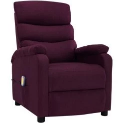 SUPERMARKET Fauteuil Inclinable De Massage Violet Tissu SUHB-321233 8 SUPERMARKET Fauteuil Inclinable De Massage Violet Tissu SUHB-321233 -Pas Cher Fauteuil Magasin 63677064 2