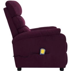 SUPERMARKET Fauteuil Inclinable De Massage Violet Tissu SUHB-321233 10 SUPERMARKET Fauteuil Inclinable De Massage Violet Tissu SUHB-321233 -Pas Cher Fauteuil Magasin 63677064 4