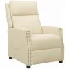 SUPERMARKET Fauteuil Inclinable Crème Similicuir SUHB-338839 1 SUPERMARKET Fauteuil Inclinable Crème Similicuir SUHB-338839 -Pas Cher Fauteuil Magasin 63677379 1