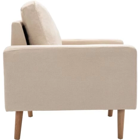 SUPERMARKET Fauteuil Crème Tissu 6 SUPERMARKET Fauteuil Crème Tissu – Image 4