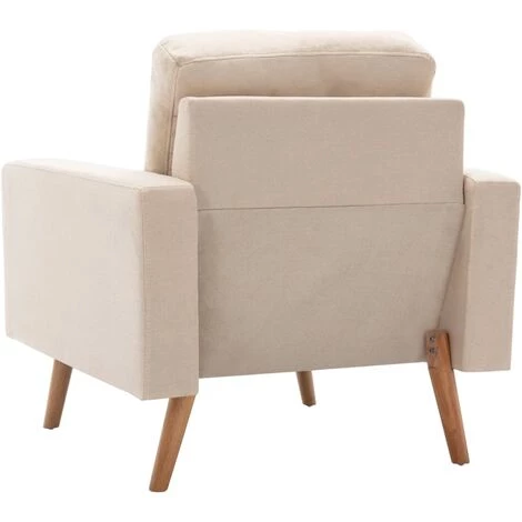 SUPERMARKET Fauteuil Crème Tissu 7 SUPERMARKET Fauteuil Crème Tissu – Image 5