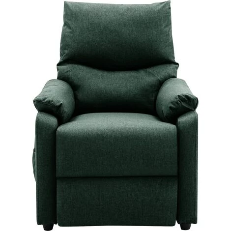 SUPERMARKET Fauteuil De Massage Inclinable Vert Foncé Tissu SUHB-342464 7 SUPERMARKET Fauteuil De Massage Inclinable Vert Foncé Tissu SUHB-342464 – Image 5