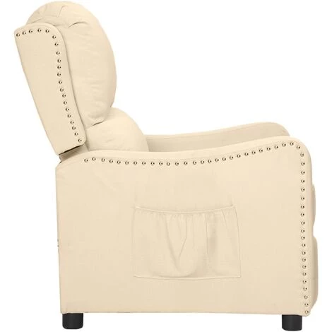 SUPERMARKET Fauteuil Inclinable Crème Tissu SUHB-339029 5 SUPERMARKET Fauteuil Inclinable Crème Tissu SUHB-339029 – Image 3