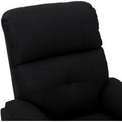 SUPERMARKET Fauteuil Inclinable Noir Tissu SUHB-289664 -Pas Cher Fauteuil Magasin 63677649 5