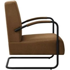 SUPERMARKET Fauteuil Marron Tissu SUHB-325739 -Pas Cher Fauteuil Magasin 63678508 3