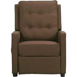 SUPERMARKET Fauteuil De Massage Inclinable Marron Tissu SUHB-338970 -Pas Cher Fauteuil Magasin 63678886 2