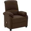 SUPERMARKET Fauteuil De Massage Inclinable Marron Foncé Tissu SUHB-324084 -Pas Cher Fauteuil Magasin 63679156 1