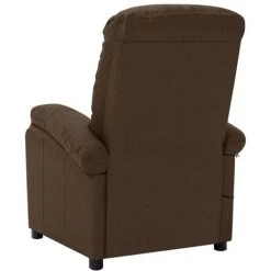 SUPERMARKET Fauteuil De Massage Inclinable Marron Foncé Tissu SUHB-324084 -Pas Cher Fauteuil Magasin 63679156 4