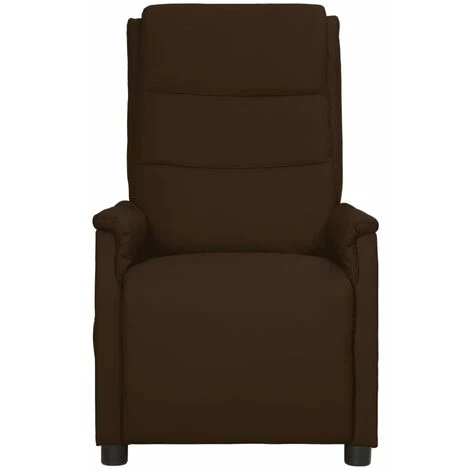 SUPERMARKET Chaise Inclinable Marron Similicuir 4 SUPERMARKET Chaise Inclinable Marron Similicuir – Image 2