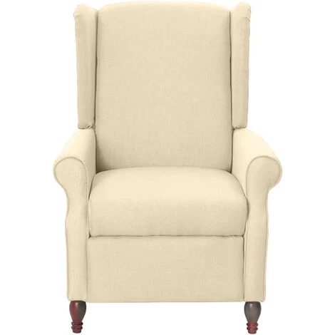 SUPERMARKET Fauteuil De Massage Inclinable Crème Tissu SUHB-342236 4 SUPERMARKET Fauteuil De Massage Inclinable Crème Tissu SUHB-342236 – Image 2