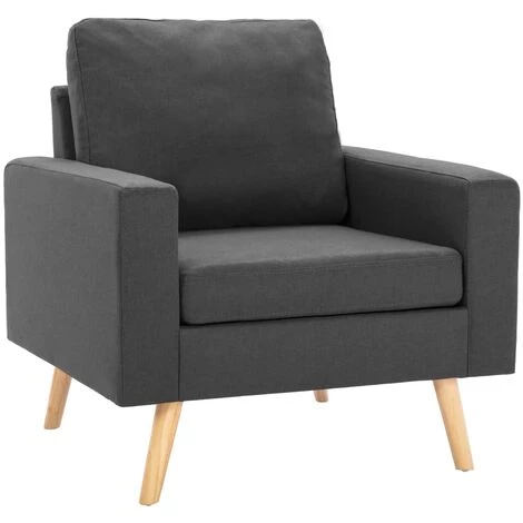 SUPERMARKET Fauteuil Gris Foncé Tissu SUHB-288694 4 SUPERMARKET Fauteuil Gris Foncé Tissu SUHB-288694 – Image 2