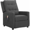 SUPERMARKET Fauteuil De Massage Inclinable Gris Foncé Tissu SUHB-338967 -Pas Cher Fauteuil Magasin 63680042 1