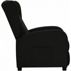 SUPERMARKET Fauteuil Inclinable Noir Tissu SUHB-342303 -Pas Cher Fauteuil Magasin 63680196 3