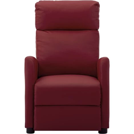 SUPERMARKET Fauteuil Inclinable Rouge Bordeaux Similicuir SUHB-289720 4 SUPERMARKET Fauteuil Inclinable Rouge Bordeaux Similicuir SUHB-289720 – Image 2