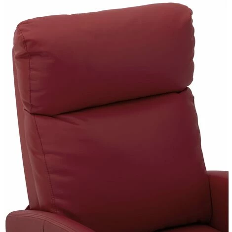 SUPERMARKET Fauteuil Inclinable Rouge Bordeaux Similicuir SUHB-289720 7 SUPERMARKET Fauteuil Inclinable Rouge Bordeaux Similicuir SUHB-289720 – Image 5