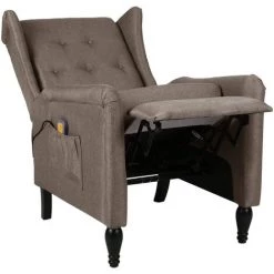 SUPERMARKET Fauteuil De Massage Inclinable Taupe Tissu SUHB-329338 11 SUPERMARKET Fauteuil De Massage Inclinable Taupe Tissu SUHB-329338 -Pas Cher Fauteuil Magasin 63680278 5