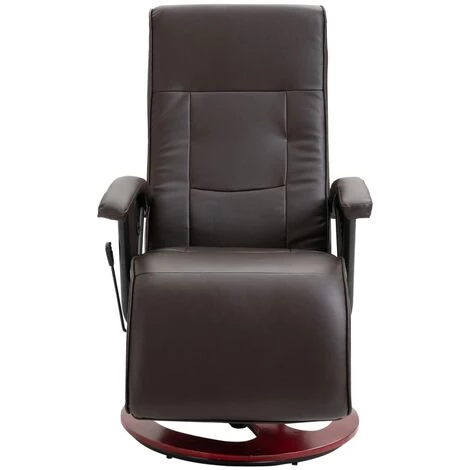SUPERMARKET Fauteuil TV Pivotant Marron Similicuir 5 SUPERMARKET Fauteuil TV Pivotant Marron Similicuir – Image 3