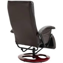 SUPERMARKET Fauteuil TV Pivotant Marron Similicuir 11 SUPERMARKET Fauteuil TV Pivotant Marron Similicuir -Pas Cher Fauteuil Magasin 63680426 5