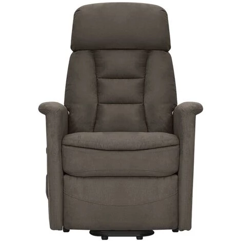 Fauteuil Inclinable De Massage Gris Foncé Tissu Microfibre VidaXL 5 Fauteuil Inclinable De Massage Gris Foncé Tissu Microfibre VidaXL – Image 3