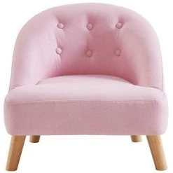 VENTE-UNIQUE.COM Fauteuil Pour Enfant En Tissu 100% Coton MAGGIE - Rose Pastel - Rose 10 VENTE-UNIQUE.COM Fauteuil Pour Enfant En Tissu 100% Coton MAGGIE - Rose Pastel - Rose -Pas Cher Fauteuil Magasin 63755915 4
