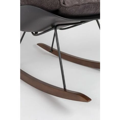 BOITE A DESIGN Fauteuil à Bascule Rocky - Marron 5 BOITE A DESIGN Fauteuil à Bascule Rocky - Marron – Image 3