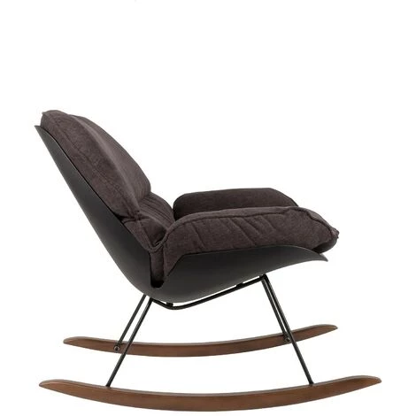 BOITE A DESIGN Fauteuil à Bascule Rocky - Marron 6 BOITE A DESIGN Fauteuil à Bascule Rocky - Marron – Image 4