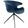 Fauteuil Design Velours Mia – Zuiver - Bleu 1 Fauteuil Design Velours Mia – Zuiver - Bleu -Pas Cher Fauteuil Magasin 63789615 1