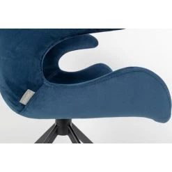 Fauteuil Design Velours Mia – Zuiver - Bleu 9 Fauteuil Design Velours Mia – Zuiver - Bleu -Pas Cher Fauteuil Magasin 63789615 3