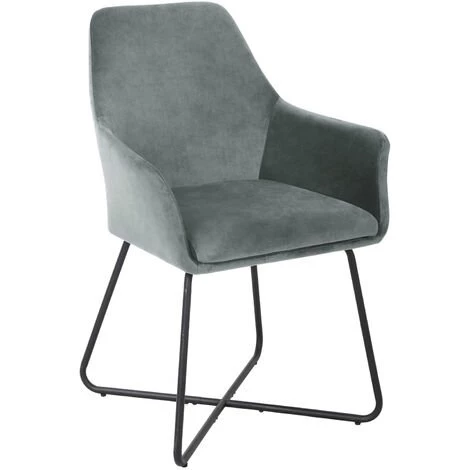 SVITA JOSIE Dining Lot De 2 Chaises De Salle à Manger Fauteuil Chaise Rembourrée Tissu Gris Clair 4 SVITA JOSIE Dining Lot De 2 Chaises De Salle à Manger Fauteuil Chaise Rembourrée Tissu Gris Clair – Image 2