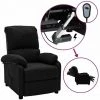 VidaXL Fauteuil Releveur Inclinable Noir Tissu - Noir -Pas Cher Fauteuil Magasin 63925634 1