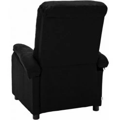 VidaXL Fauteuil Releveur Inclinable Noir Tissu - Noir -Pas Cher Fauteuil Magasin 63925634 5
