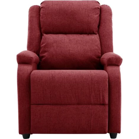 VidaXL Fauteuil Inclinable électrique Bordeaux Tissu - Rouge 5 VidaXL Fauteuil Inclinable électrique Bordeaux Tissu - Rouge – Image 3