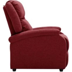 VidaXL Fauteuil Inclinable électrique Bordeaux Tissu - Rouge 10 VidaXL Fauteuil Inclinable électrique Bordeaux Tissu - Rouge -Pas Cher Fauteuil Magasin 63953908 4