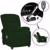 VidaXL Fauteuil De Massage Inclinable électrique Vert Foncé Velours - Vert 2 VidaXL Fauteuil De Massage Inclinable électrique Vert Foncé Velours - Vert -Pas Cher Fauteuil Magasin 63954130 1