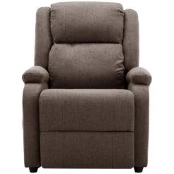 VidaXL Fauteuil De Massage Inclinable électrique Taupe Tissu - Taupe -Pas Cher Fauteuil Magasin 63964257 3