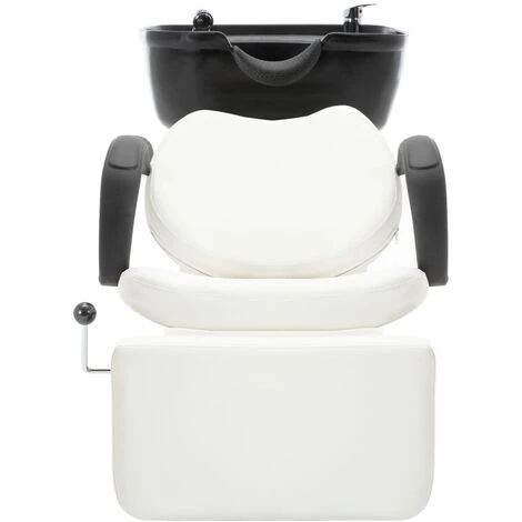 HKLFFJA Chaise De Salon Avec Lavabo Noir Et Blanc Similicuir 4 HKLFFJA Chaise De Salon Avec Lavabo Noir Et Blanc Similicuir – Image 2