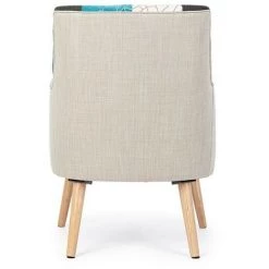 WEBMARKETPOINT Fauteuil Tissu Patchwork Galatea 9 WEBMARKETPOINT Fauteuil Tissu Patchwork Galatea -Pas Cher Fauteuil Magasin 64121986 3