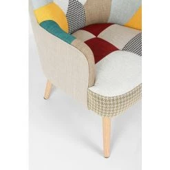 WEBMARKETPOINT Fauteuil Tissu Patchwork Galatea 11 WEBMARKETPOINT Fauteuil Tissu Patchwork Galatea -Pas Cher Fauteuil Magasin 64121986 5
