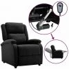 YOUTHUP Fauteuil Inclinable électrique Noir Tissu - Noir 1 YOUTHUP Fauteuil Inclinable électrique Noir Tissu - Noir -Pas Cher Fauteuil Magasin 64169573 1