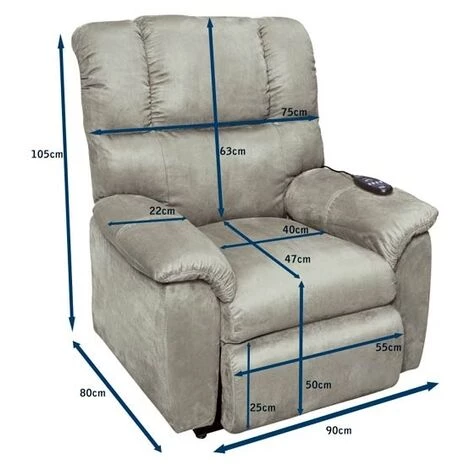 BEFARA FAUTEUIL RELEVEUR ELECTRIQUE SHANON MARRON 4 BEFARA FAUTEUIL RELEVEUR ELECTRIQUE SHANON MARRON – Image 2