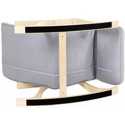 HELLOSHOP26 Rocking Chair Fauteuil à Bascule Avec Repose-pieds Réglable à 5 Niveaux Charge Max 150 Kg Gris Clair - Gris -Pas Cher Fauteuil Magasin 64730269 4