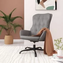 VidaXL Chaise De Relaxation Gris Anthracite Similicuir - Anthracite -Pas Cher Fauteuil Magasin 64805085 2
